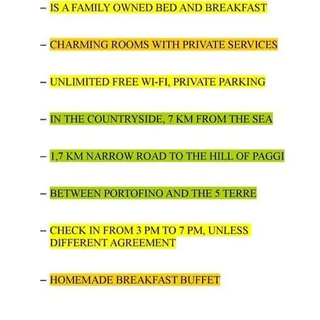 Bed & Breakfast Paggi 3*