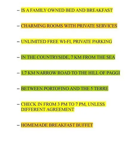 Bed & Breakfast Paggi 4*